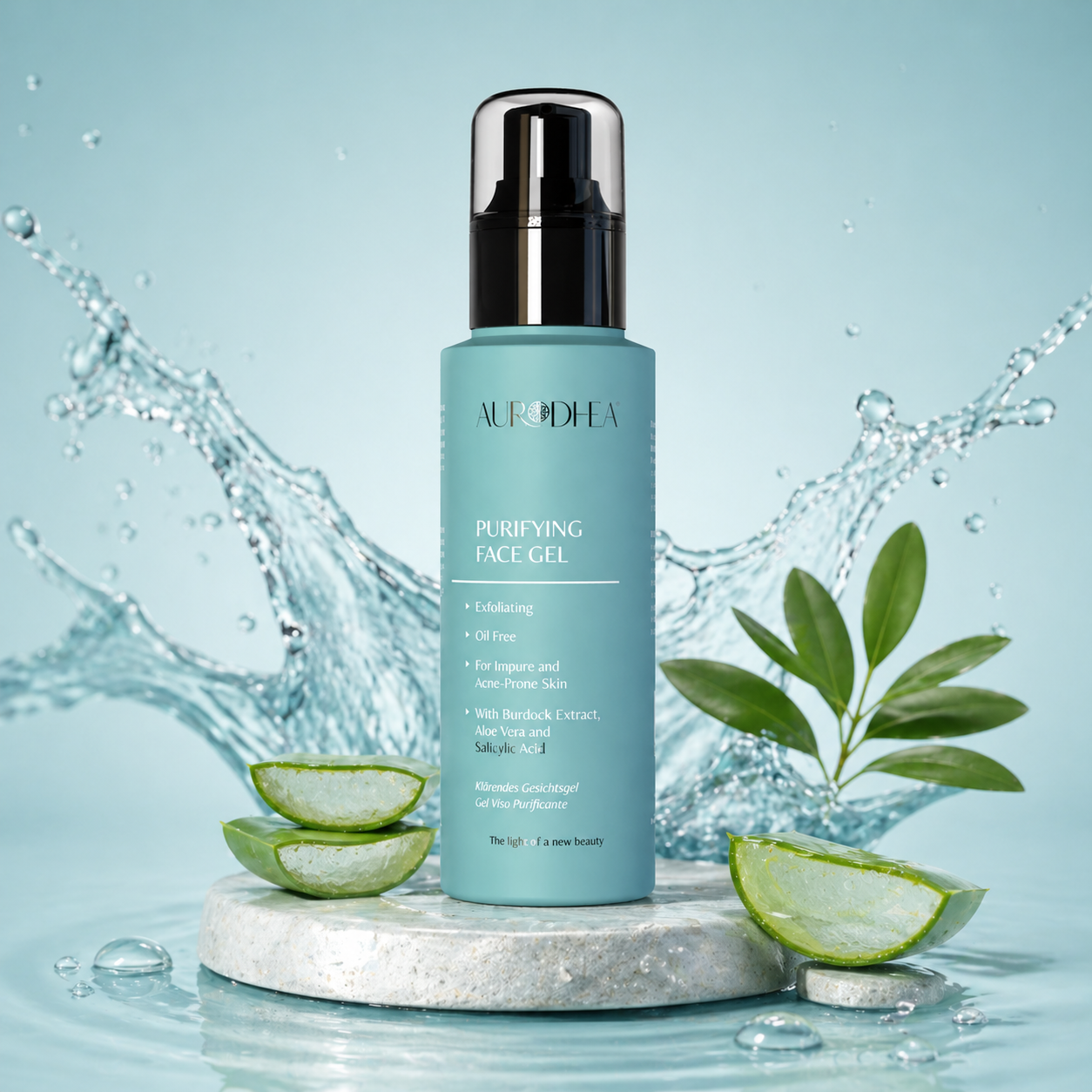 Gel visage purifiant à l'Acide salicylique - Pour les peaux impures et à tendance acnéique GEL01B