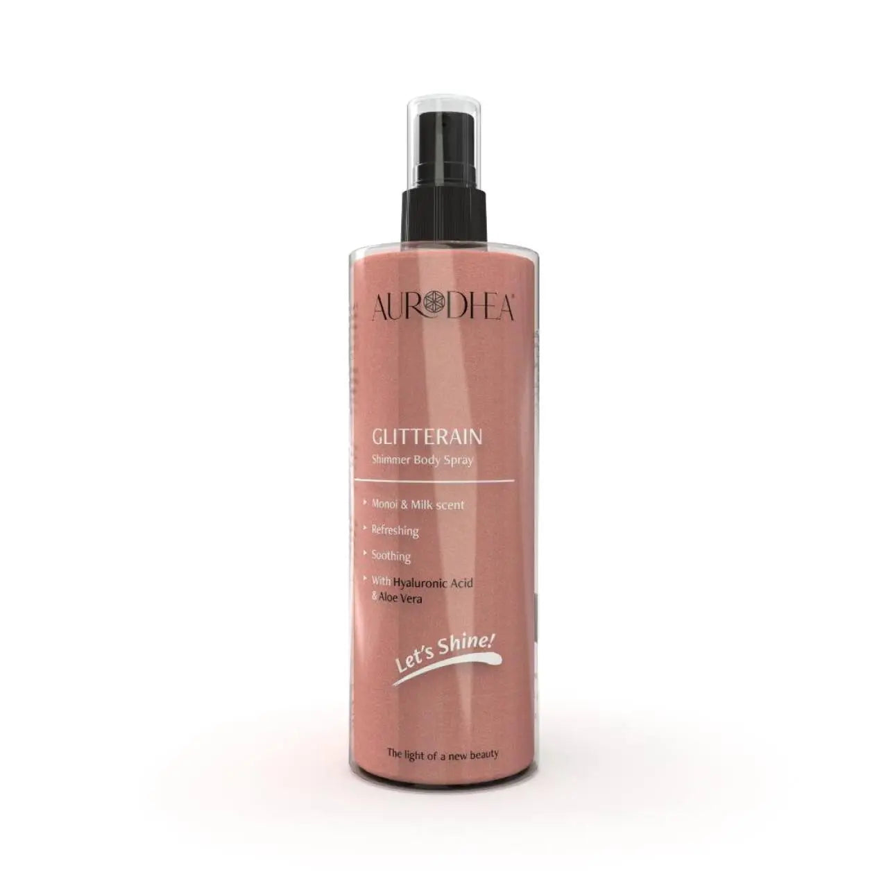 GLITTERAIN - Spray corps scintillant doré Chogan